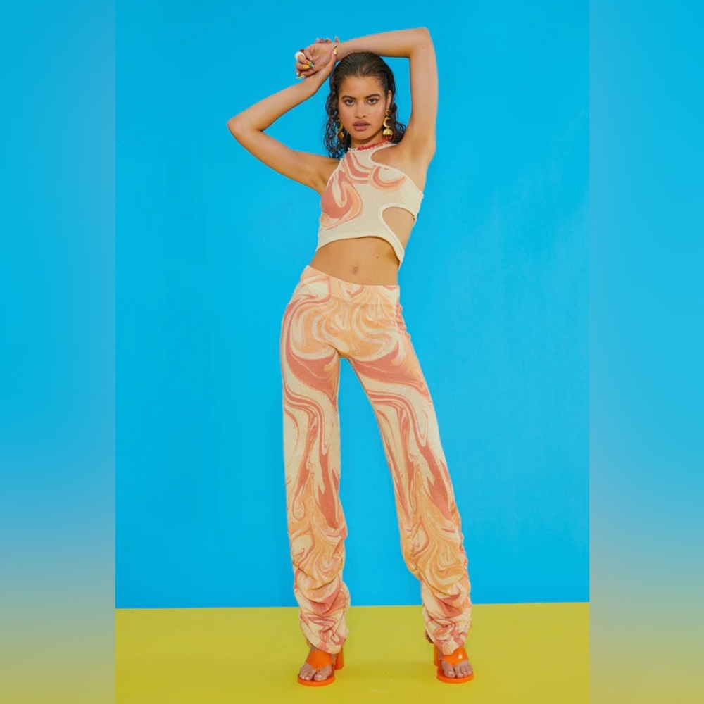 NWT Jaded London Orange Swirl Set